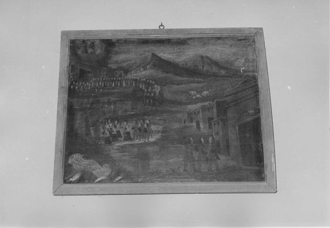 processione al Santuario di Graglia (ex voto, opera isolata) - bottega biellese (terzo quarto sec. XVIII)