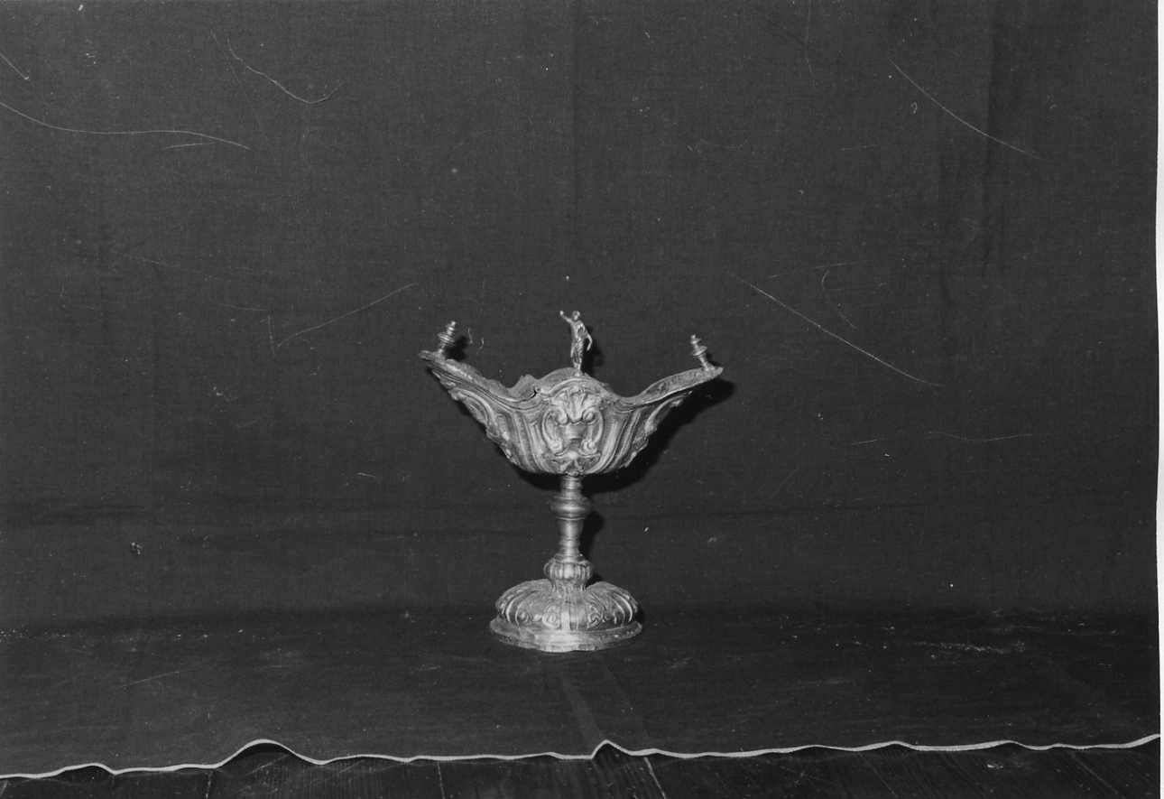 motivi decorativi (navicella portaincenso - a doppia valva, opera isolata) - bottega biellese (inizio sec. XVIII)