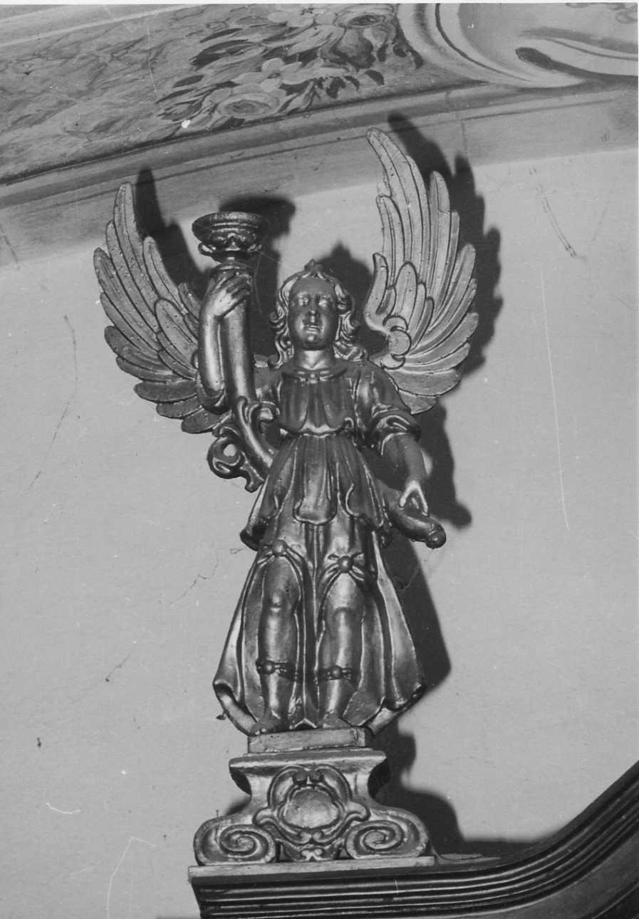 angeli (portacandelabro, coppia) - bottega biellese (sec. XIX)