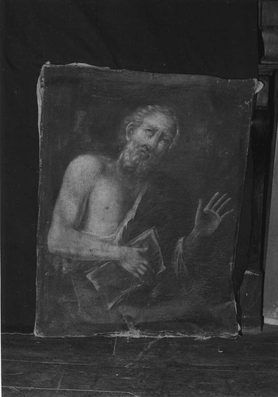 Santo con libro (dipinto, opera isolata) - bottega biellese (prima metà sec. XVIII)