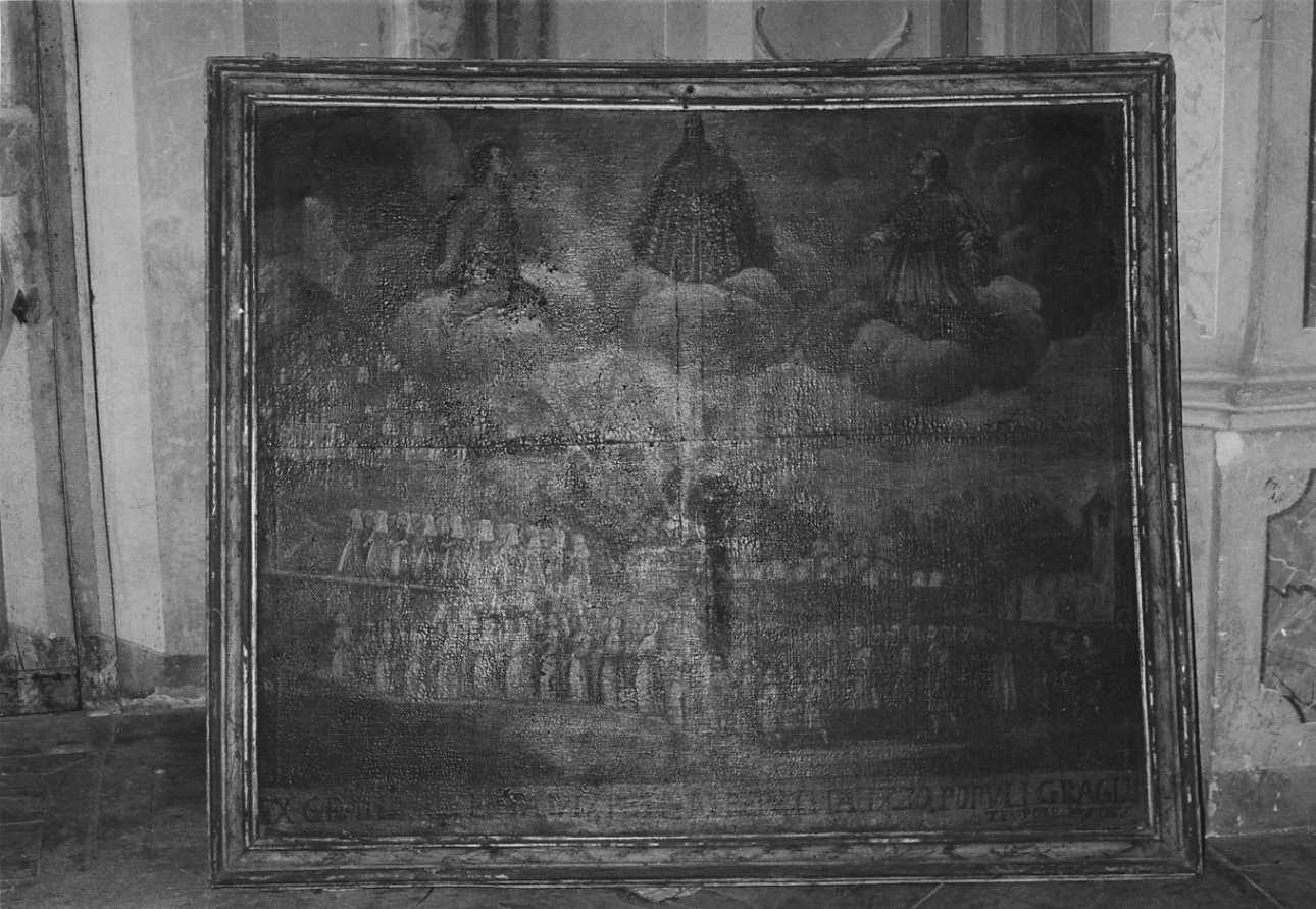 processione al Santuario di Graglia (ex voto, opera isolata) - bottega biellese (primo quarto sec. XVIII)