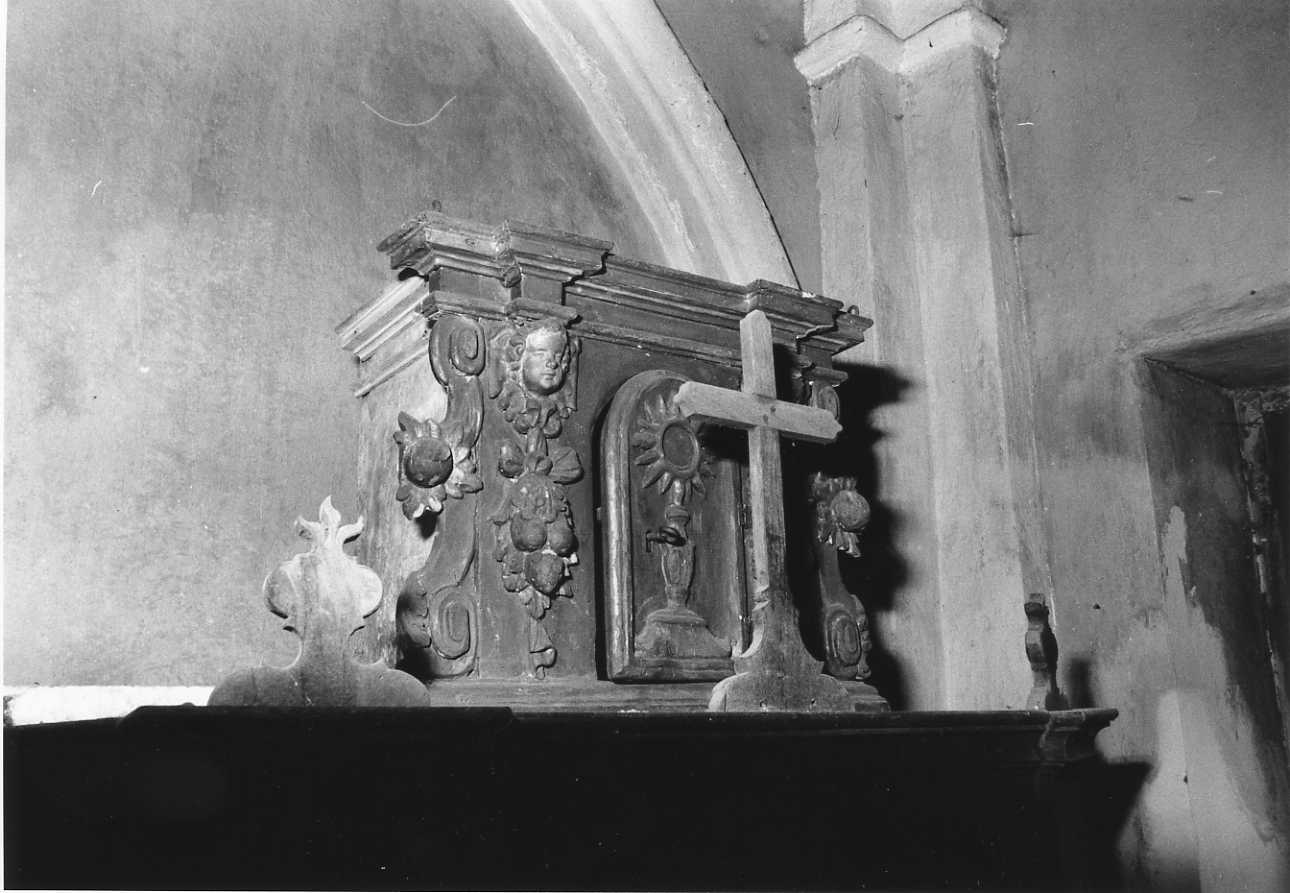 ostensorio (tabernacolo, opera isolata) - bottega piemontese (prima metà sec. XVIII)