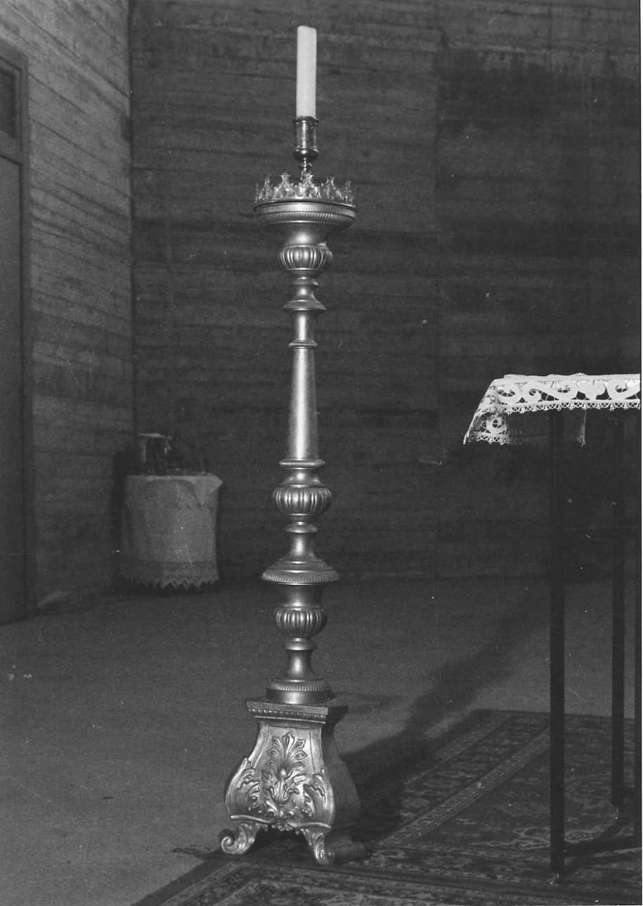 candelabro, serie - bottega piemontese (prima metà sec. XIX)