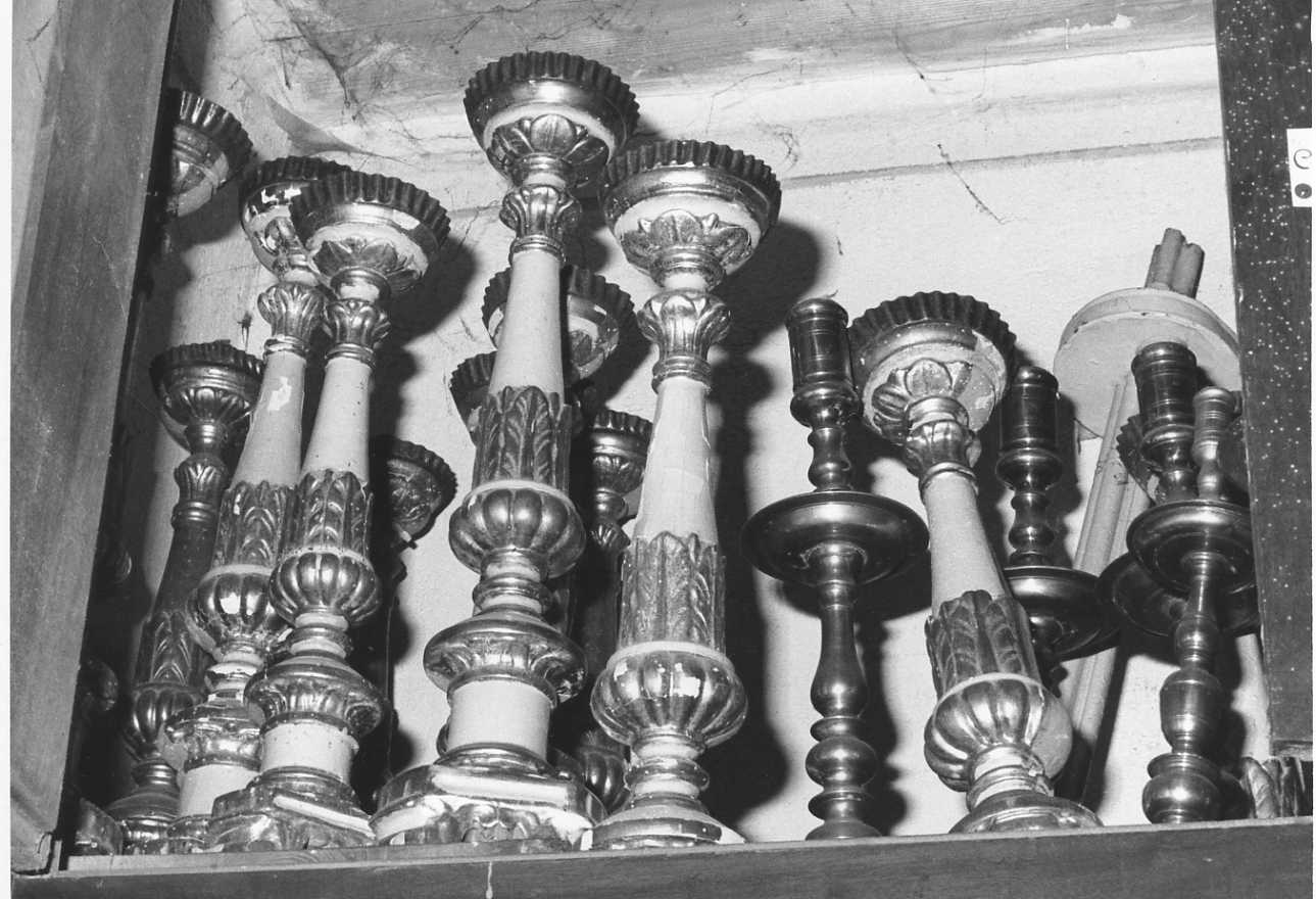 candelabro, serie - bottega piemontese (sec. XIX)