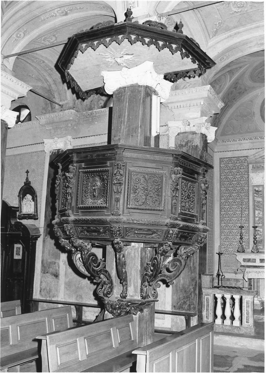 Madonna Assunta (pulpito, opera isolata) - bottega piemontese (fine/inizio secc. XVII/ XVIII)