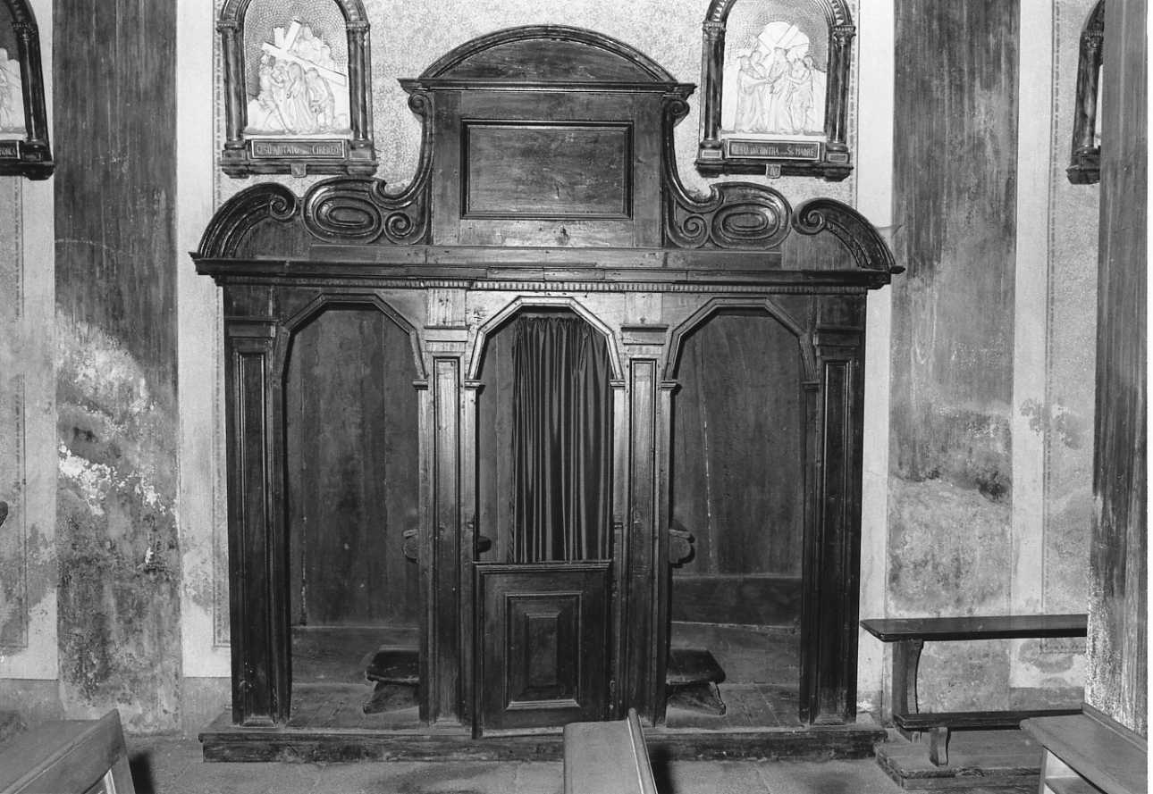 confessionale, coppia - bottega piemontese (sec. XIX)