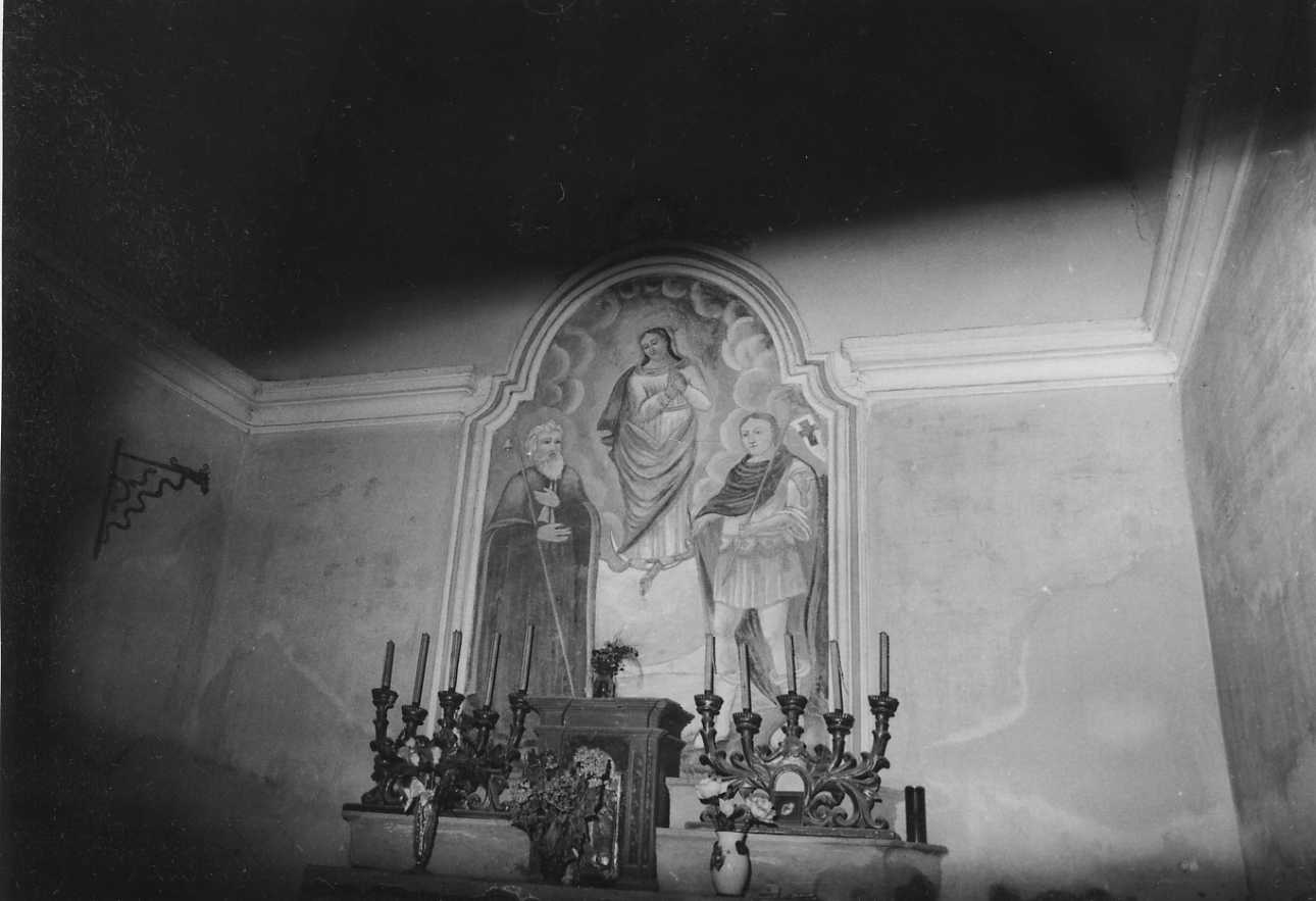 Madonna Assunta con Sant'Antonio Abate e San Rocco (dipinto, opera isolata) - ambito piemontese (metà sec. XVIII)