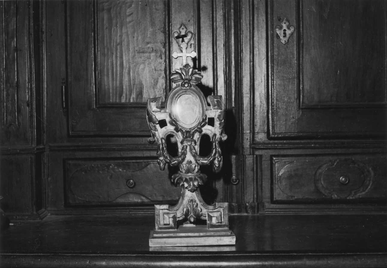 reliquiario - a ostensorio, opera isolata - bottega biellese (seconda metà sec. XVIII)