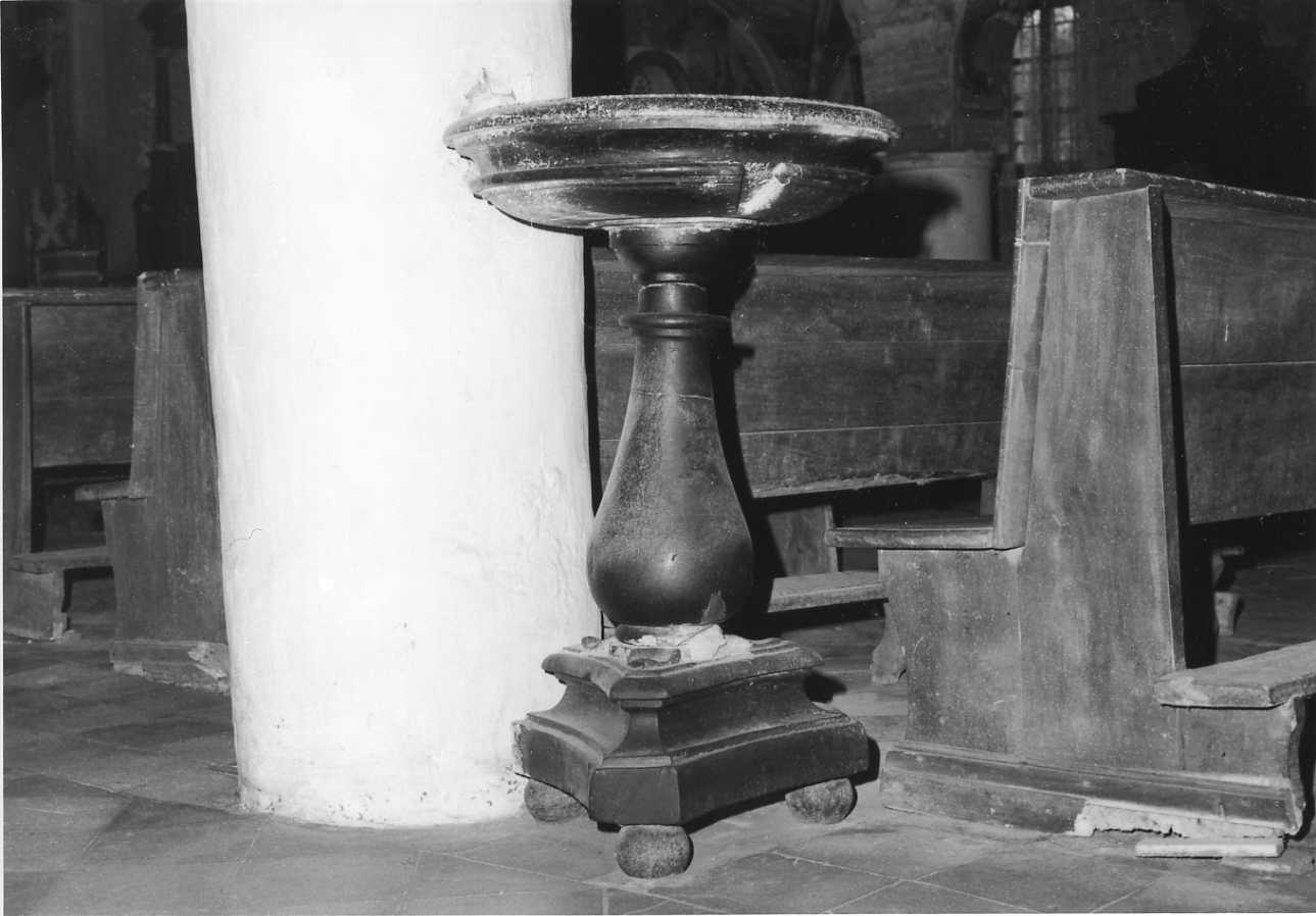 acquasantiera, coppia - bottega biellese (prima metà sec. XVIII)