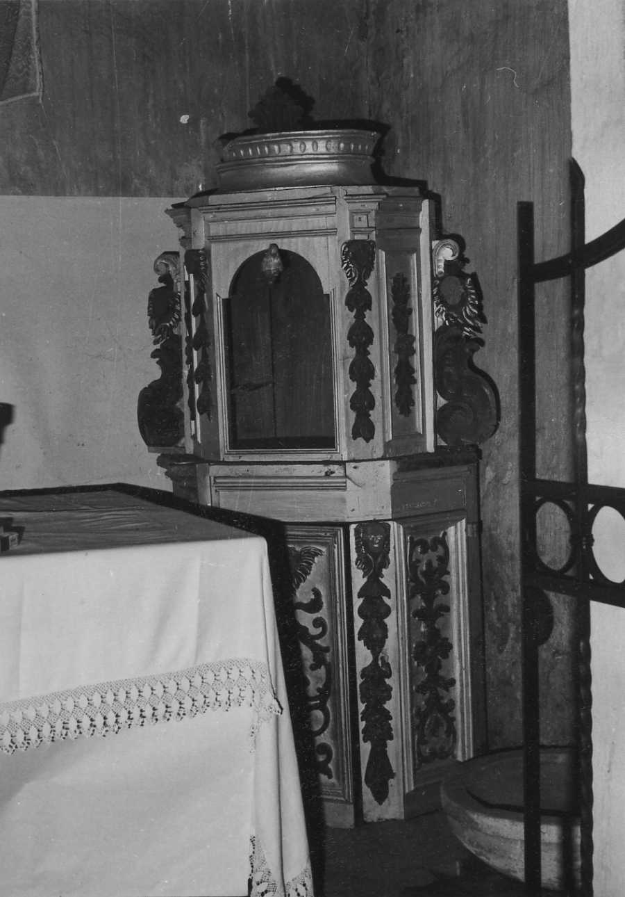 fonte battesimale, opera isolata - bottega biellese (prima metà sec. XVIII)