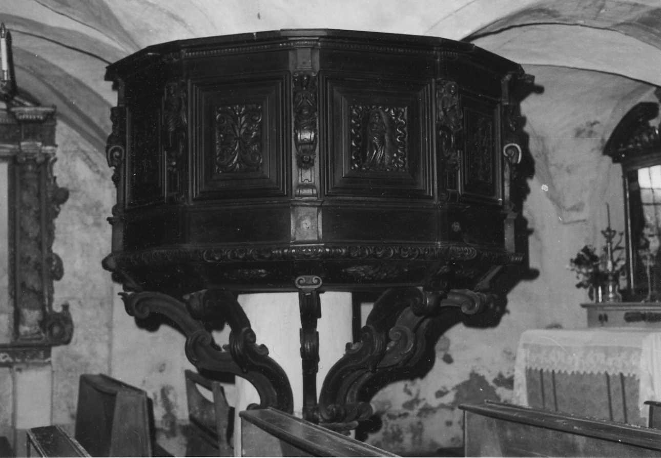 Madonna Assunta (pulpito, opera isolata) - bottega biellese (seconda metà sec. XVII)