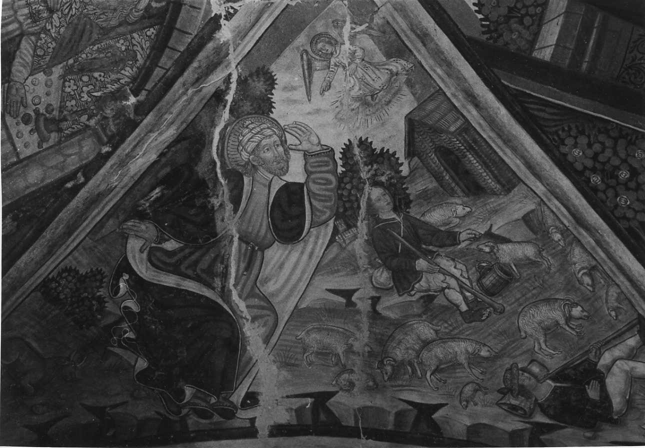 annuncio a San Gioacchino (dipinto, elemento d'insieme) di De Bosis Daniele (attribuito) (inizio sec. XVI)