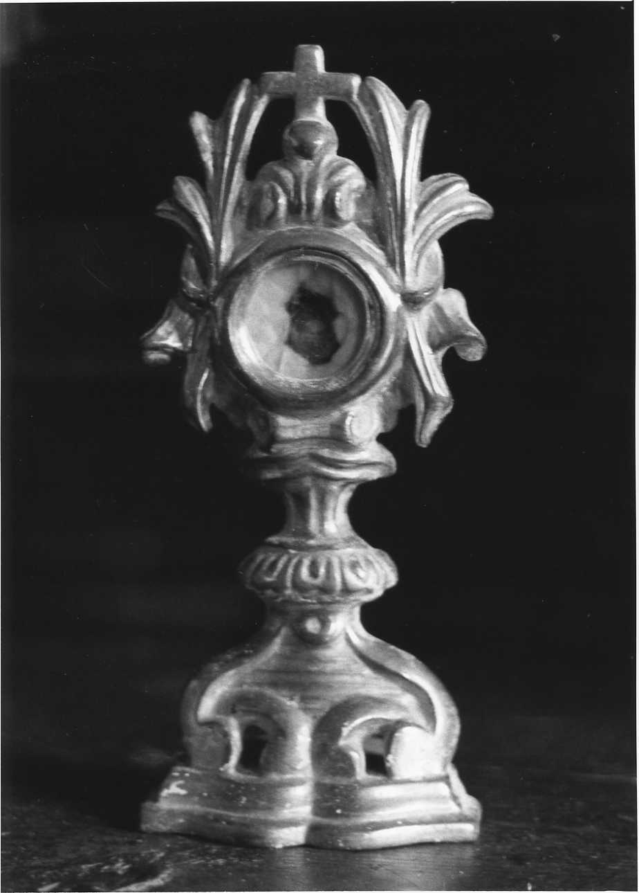 reliquiario - a ostensorio, opera isolata - bottega biellese (seconda metà sec. XVIII)