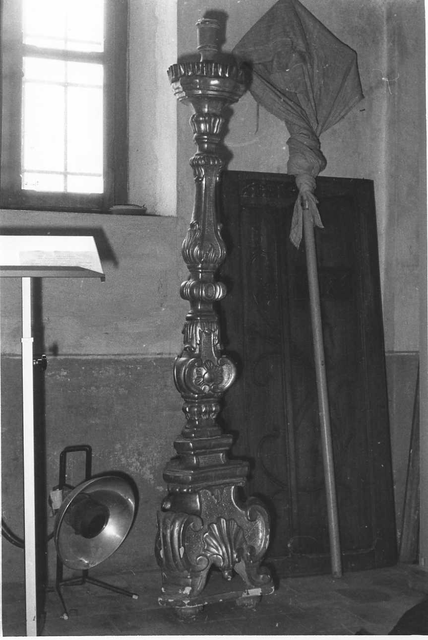 candelabro, opera isolata - bottega biellese (prima metà sec. XIX)