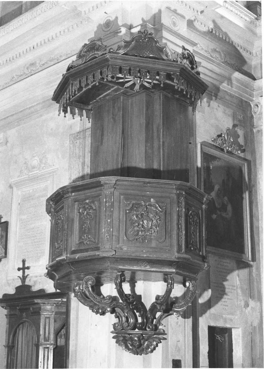 Madonna Assunta (pulpito, opera isolata) - bottega biellese (seconda metà sec. XVIII)