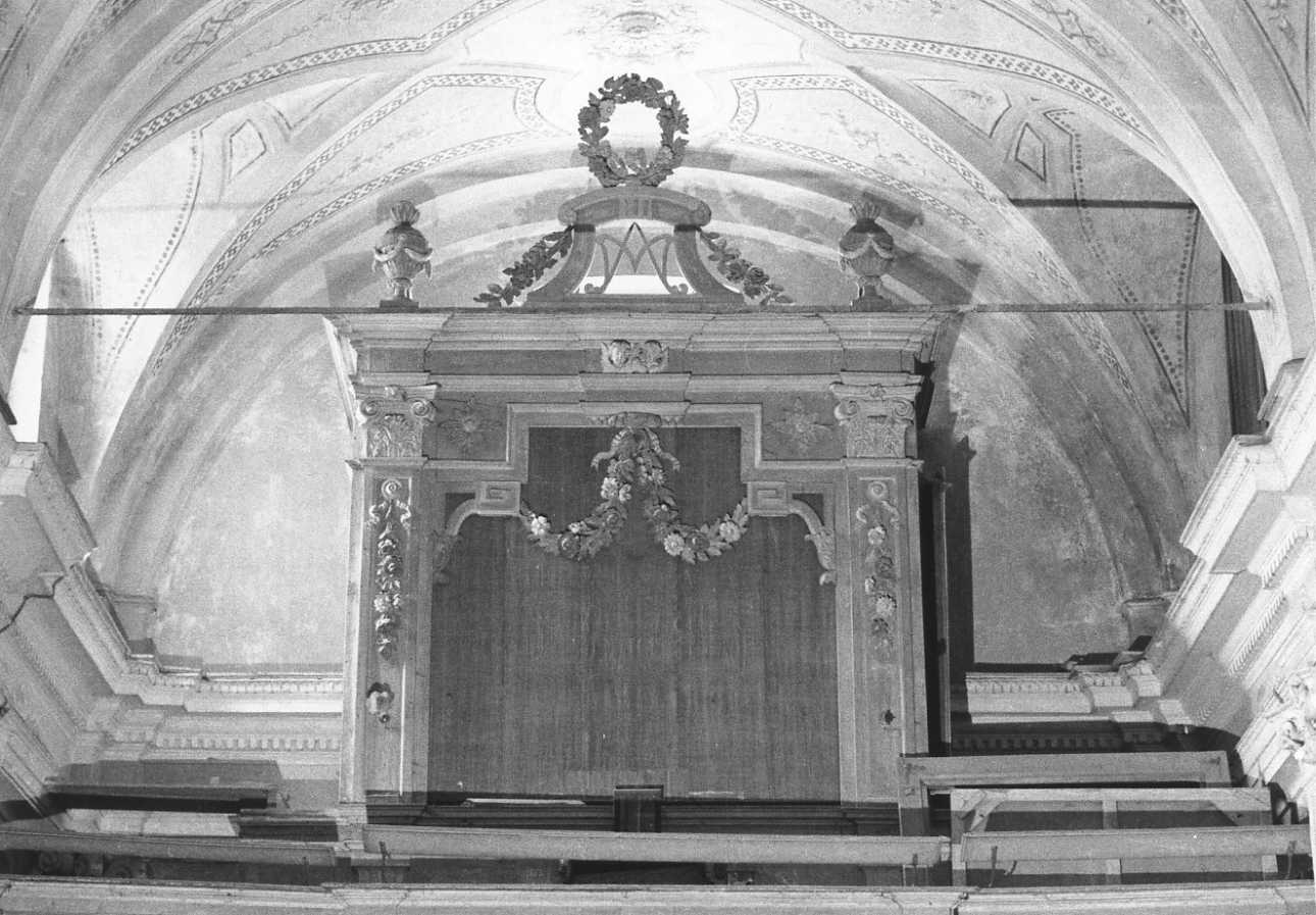 tribuna d'organo, opera isolata - bottega biellese (ultimo quarto sec. XVIII)