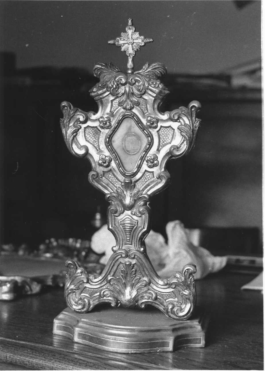 reliquiario - a ostensorio, opera isolata - bottega biellese (prima metà sec. XVIII)