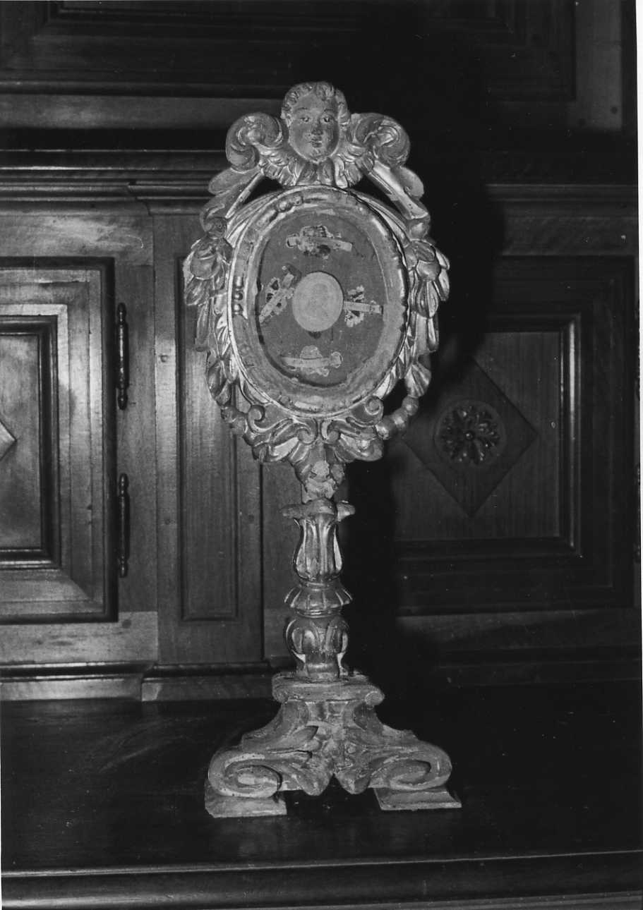 reliquiario - a ostensorio, opera isolata - bottega biellese (metà sec. XVII)