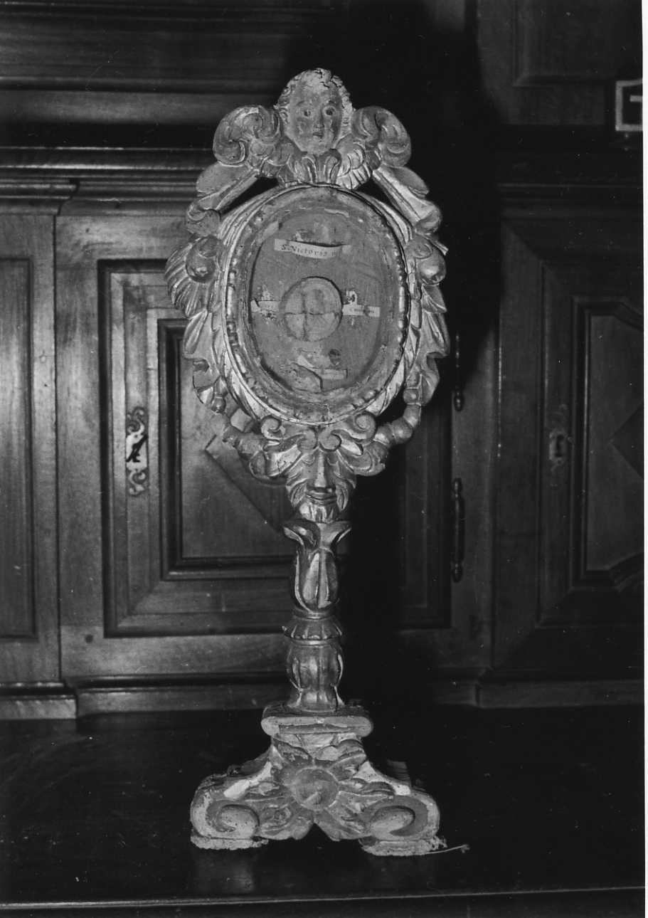 reliquiario - a ostensorio, opera isolata - bottega biellese (metà sec. XVII)