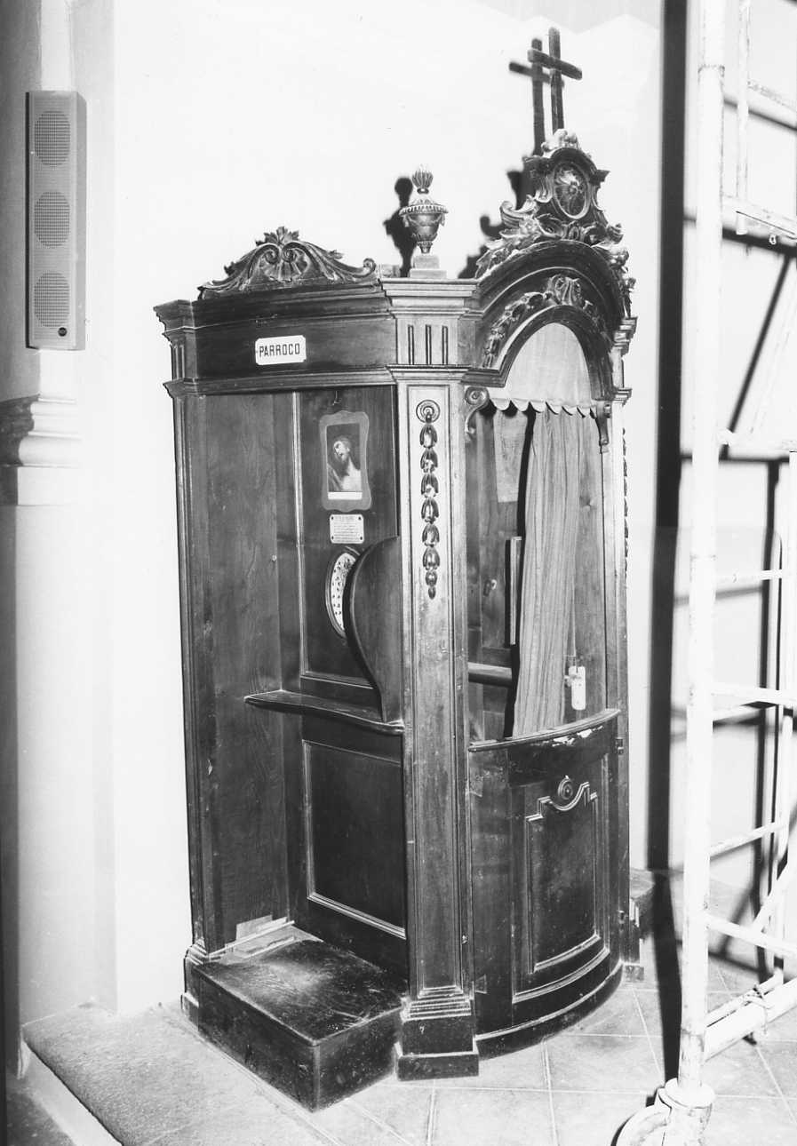 confessionale, coppia - bottega piemontese (sec. XVIII, sec. XIX)