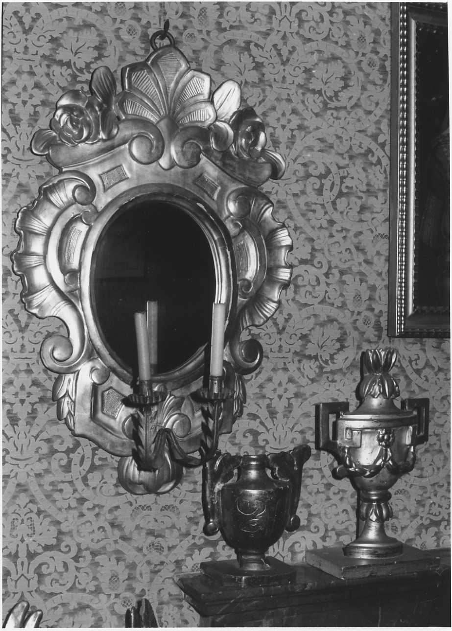 specchiera, coppia - bottega biellese (ultimo quarto sec. XVIII)