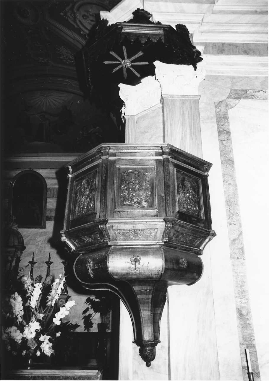 episodi della vita dei SS. Fabiano e Sebastiano (pulpito, opera isolata) - bottega biellese (sec. XVIII)