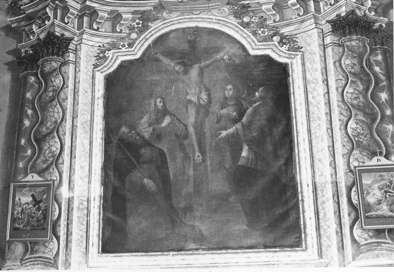 crocifissione di Cristo con la Madonna e santi (dipinto, opera isolata) - ambito piemontese (sec. XVIII)