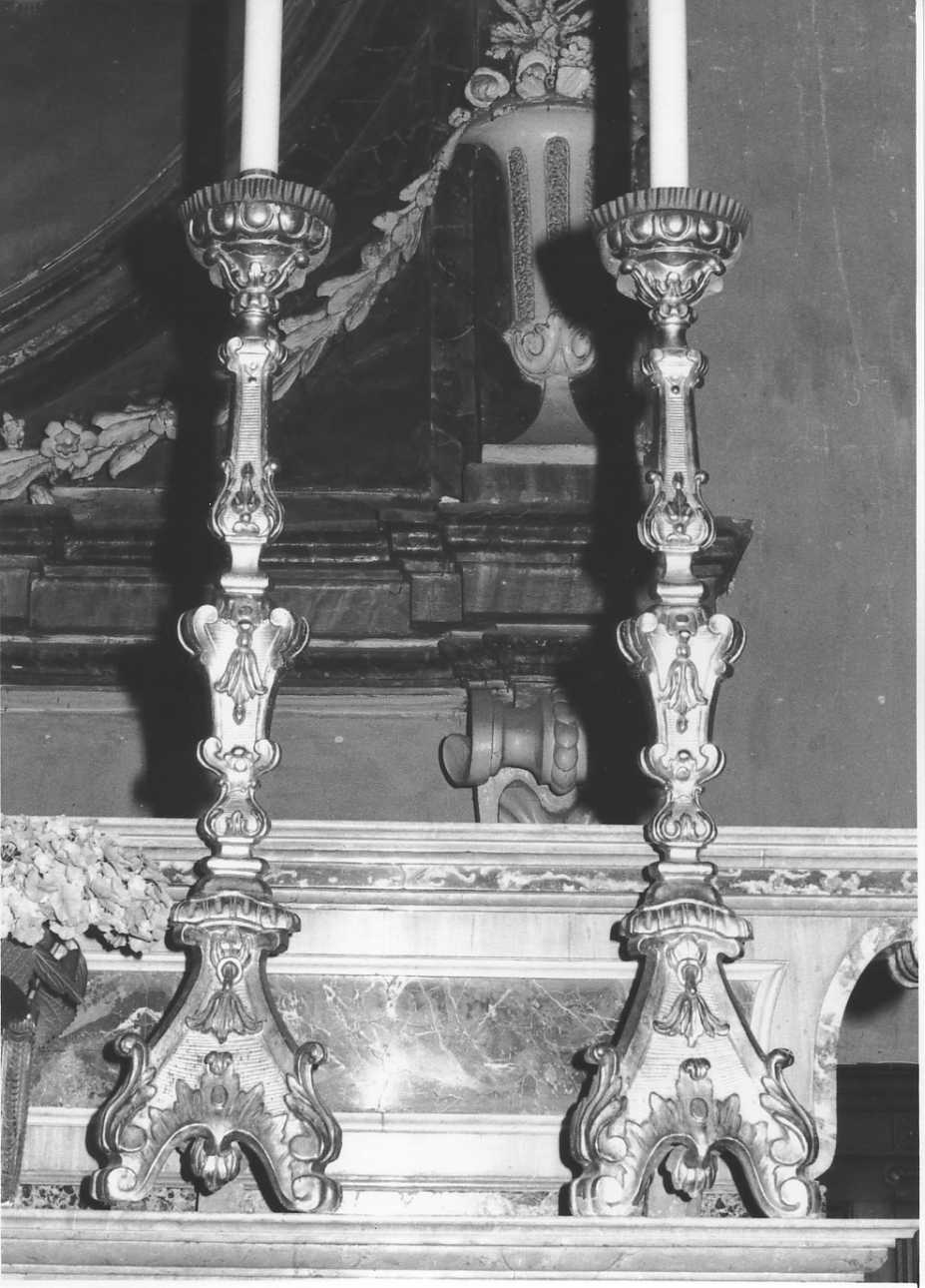 candelabro, serie - bottega piemontese (prima metà sec. XIX)