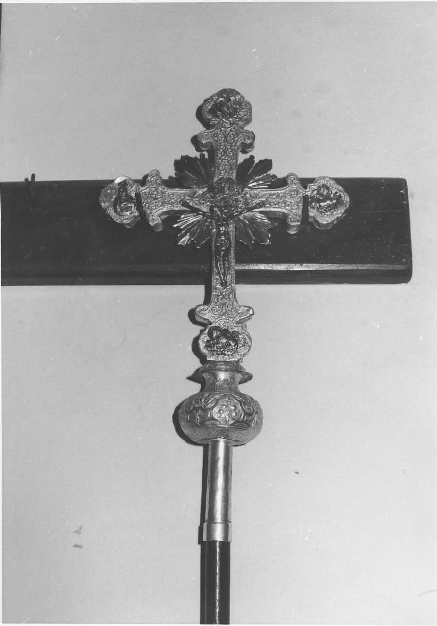 Cristo crocifisso (croce processionale, opera isolata) - bottega biellese (sec. XVIII)