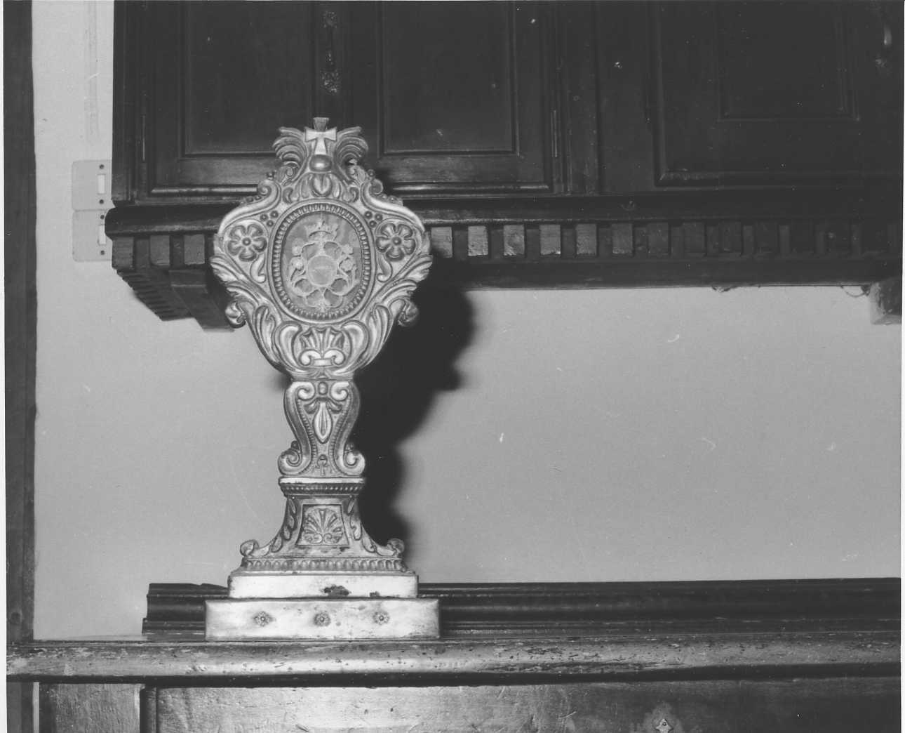 reliquiario - a ostensorio, opera isolata - bottega piemontese (sec. XIX)