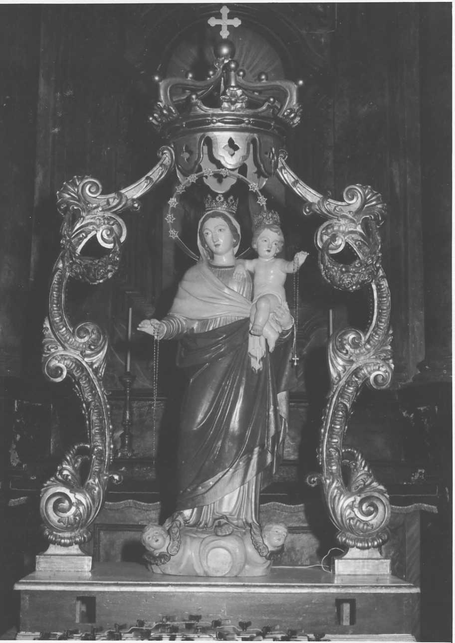 Madonna del Rosario (macchina processionale, opera isolata) - bottega piemontese (sec. XVIII)