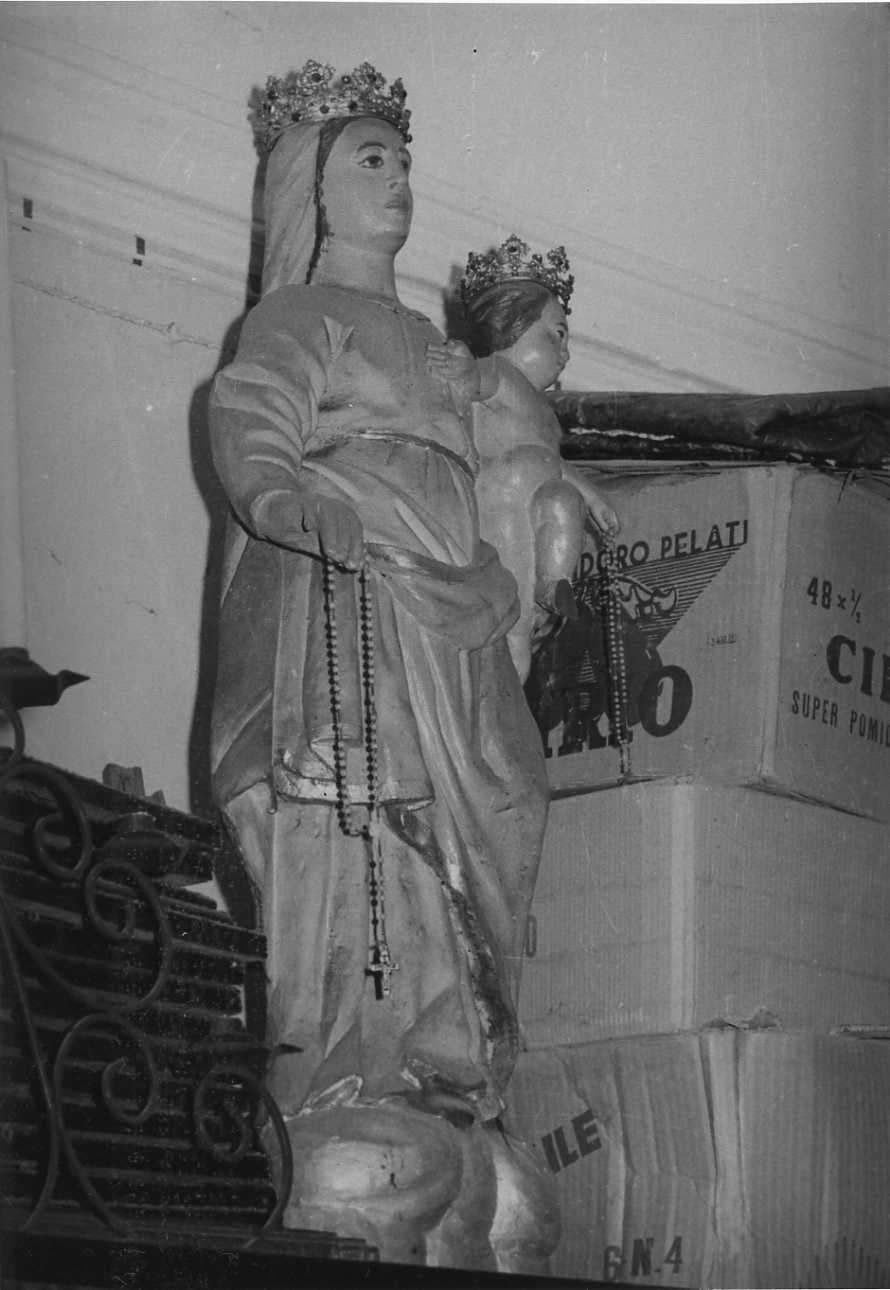 Madonna del Rosario (statua, opera isolata) - bottega biellese (sec. XVIII)