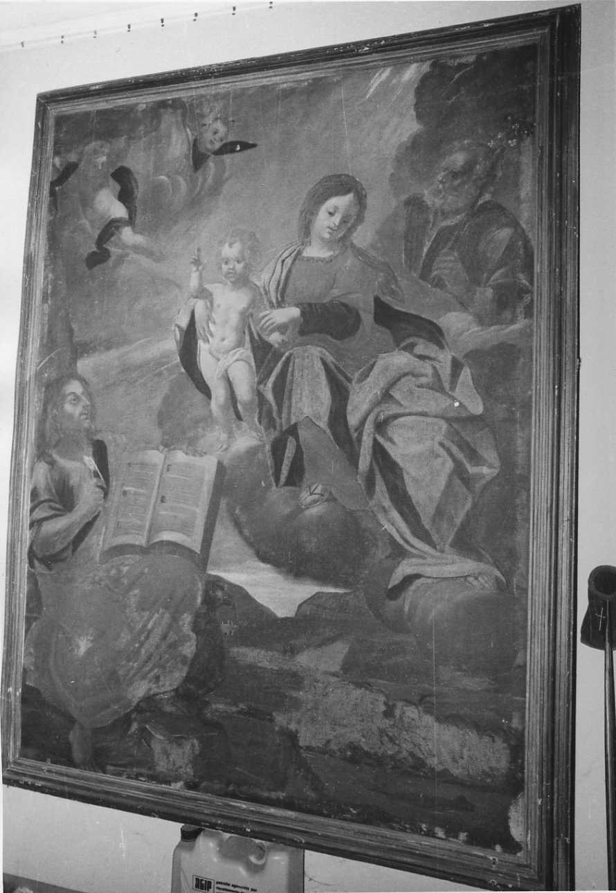Sacra Famiglia con San Giovanni Evangelista (dipinto, opera isolata) - ambito biellese (sec. XVIII)