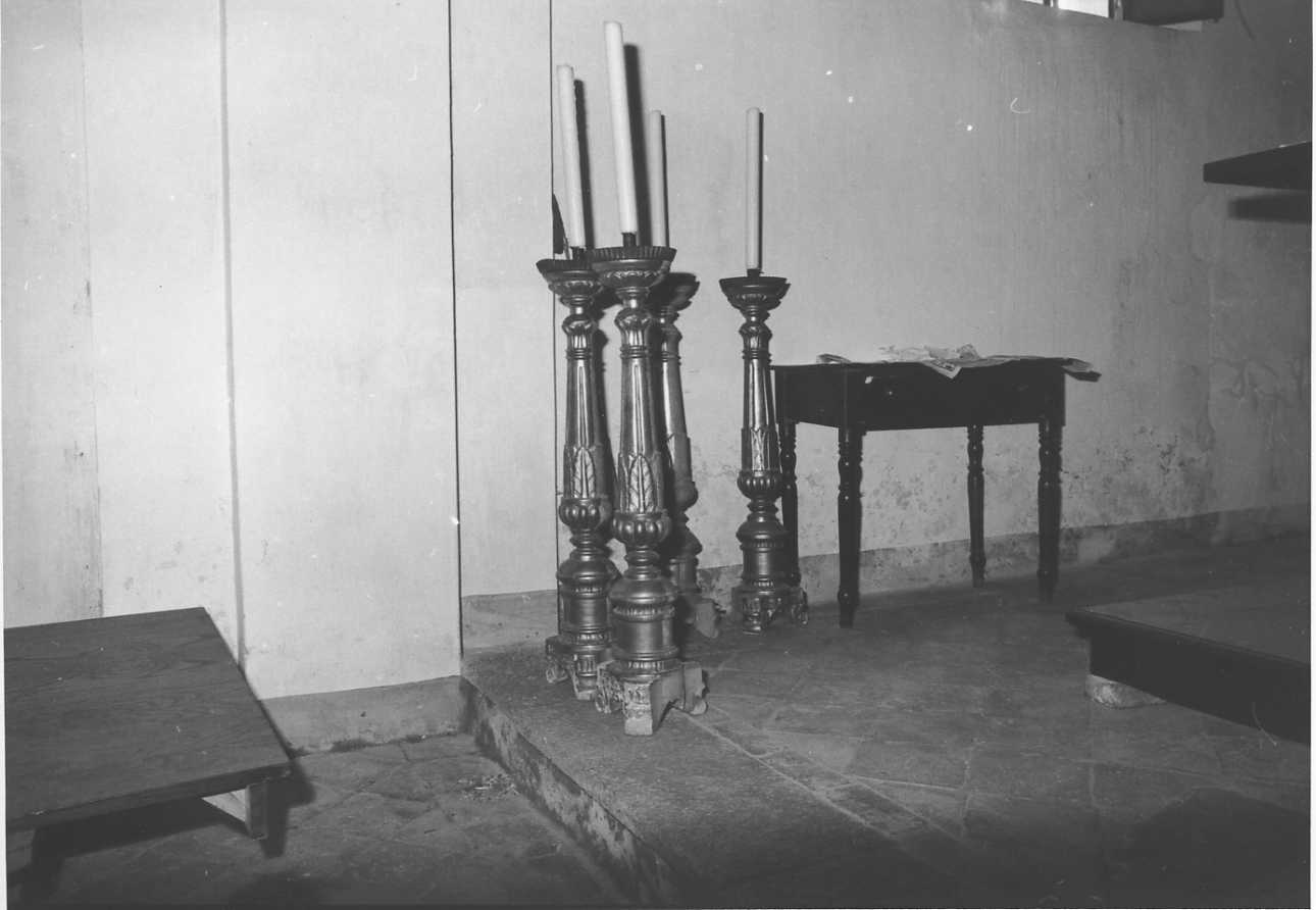 candelabro, serie - bottega biellese (sec. XIX)