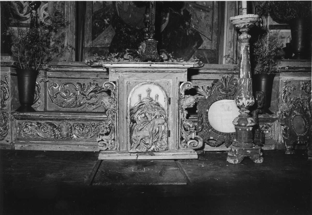 Pietà (tabernacolo, opera isolata) - bottega biellese (sec. XVIII)