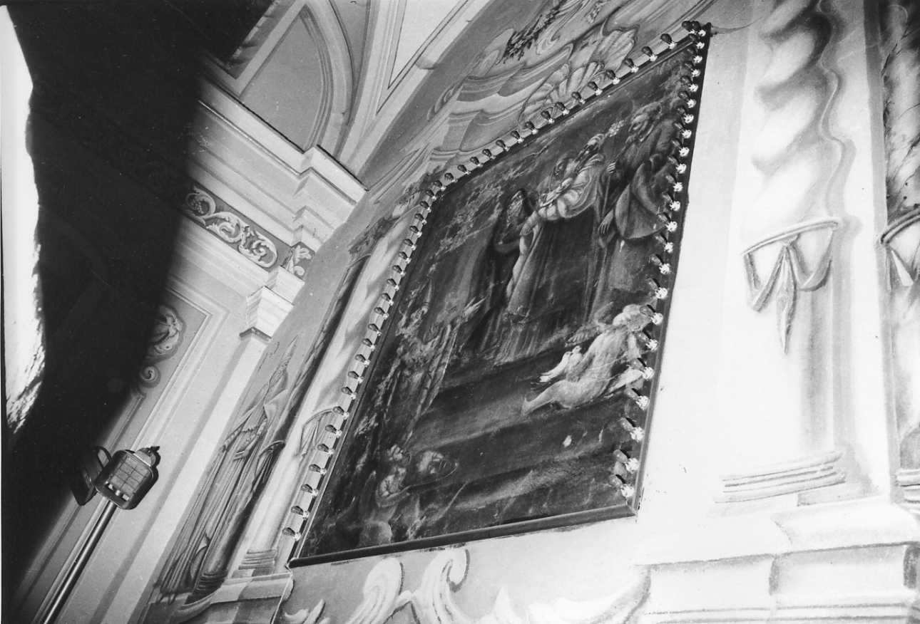circoncisione di Gesù Bambino ad opera della Madonna, con S. Grato (dipinto, opera isolata) - ambito biellese (fine/inizio secc. XVII/ XVIII)