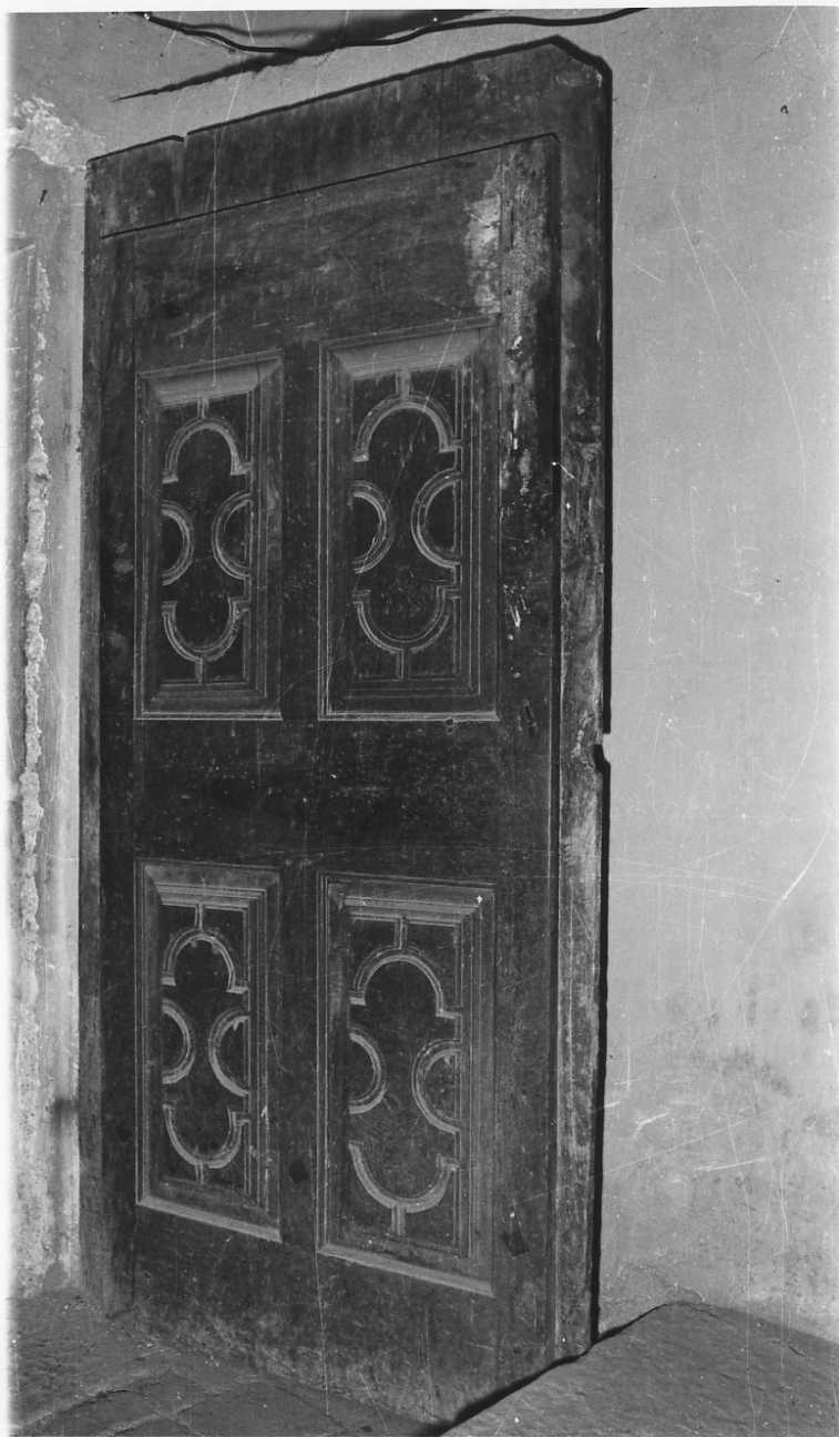 porta - ad un battente, opera isolata - bottega biellese (sec. XVII)