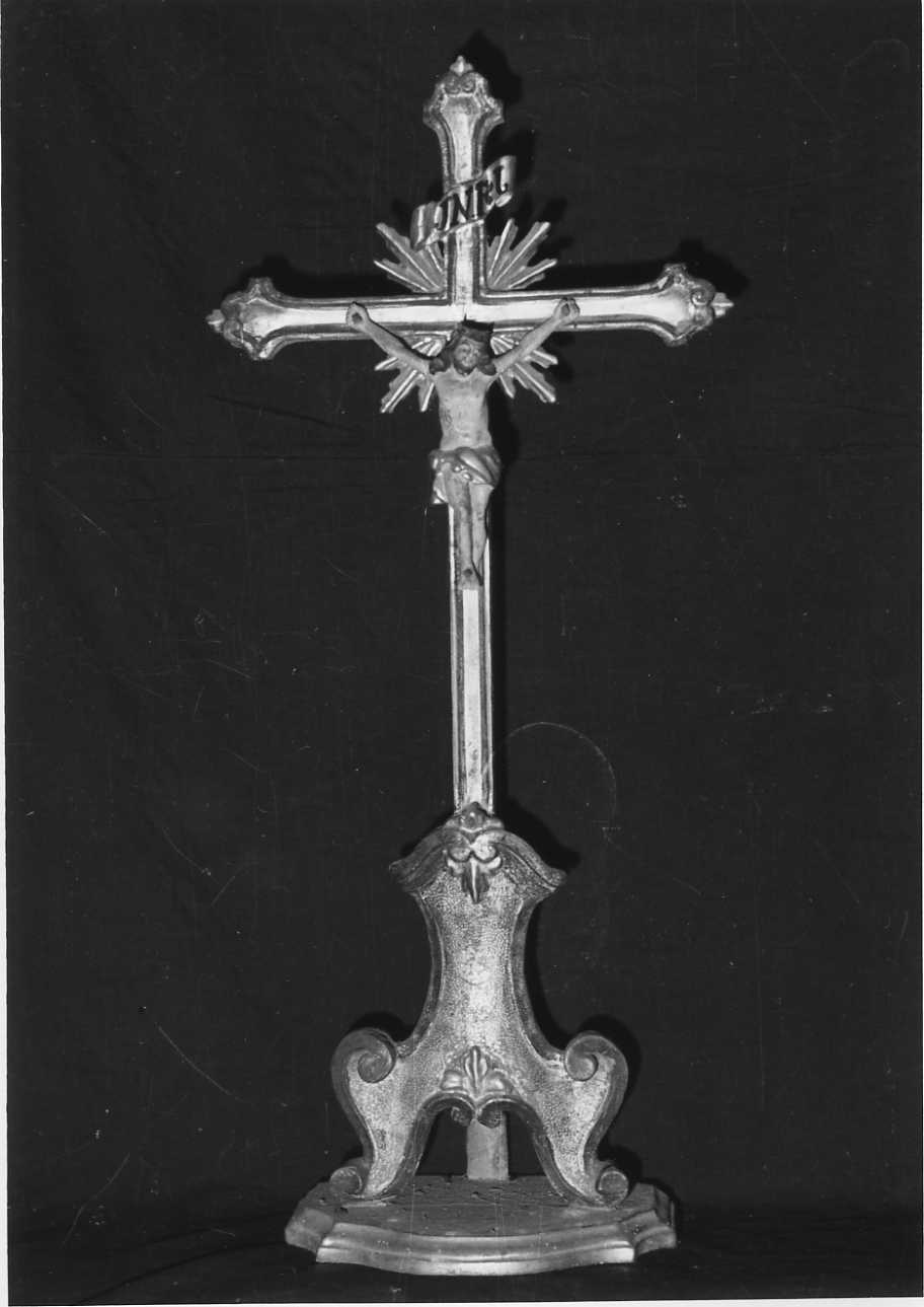 Cristo crocifisso (croce d'altare, opera isolata) - bottega biellese (sec. XIX)