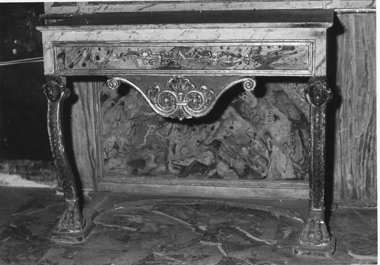 console, opera isolata - bottega piemontese (prima metà sec. XVIII)