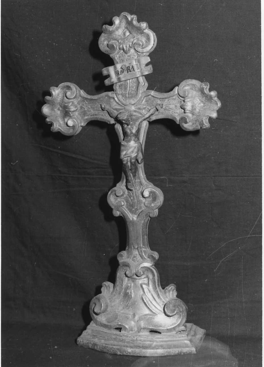 Cristo crocifisso (croce d'altare, opera isolata) - bottega biellese (sec. XVIII)
