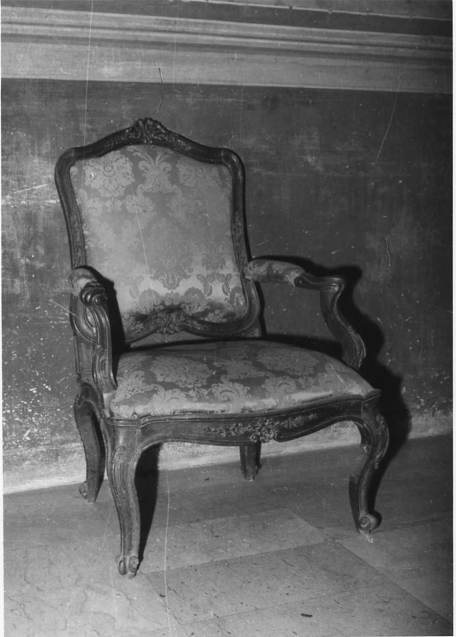 poltrona, opera isolata - bottega biellese (sec. XIX)