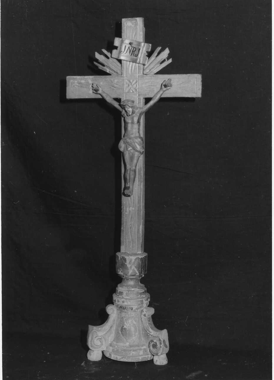 Cristo crocifisso (croce d'altare, opera isolata) - bottega biellese (sec. XIX)