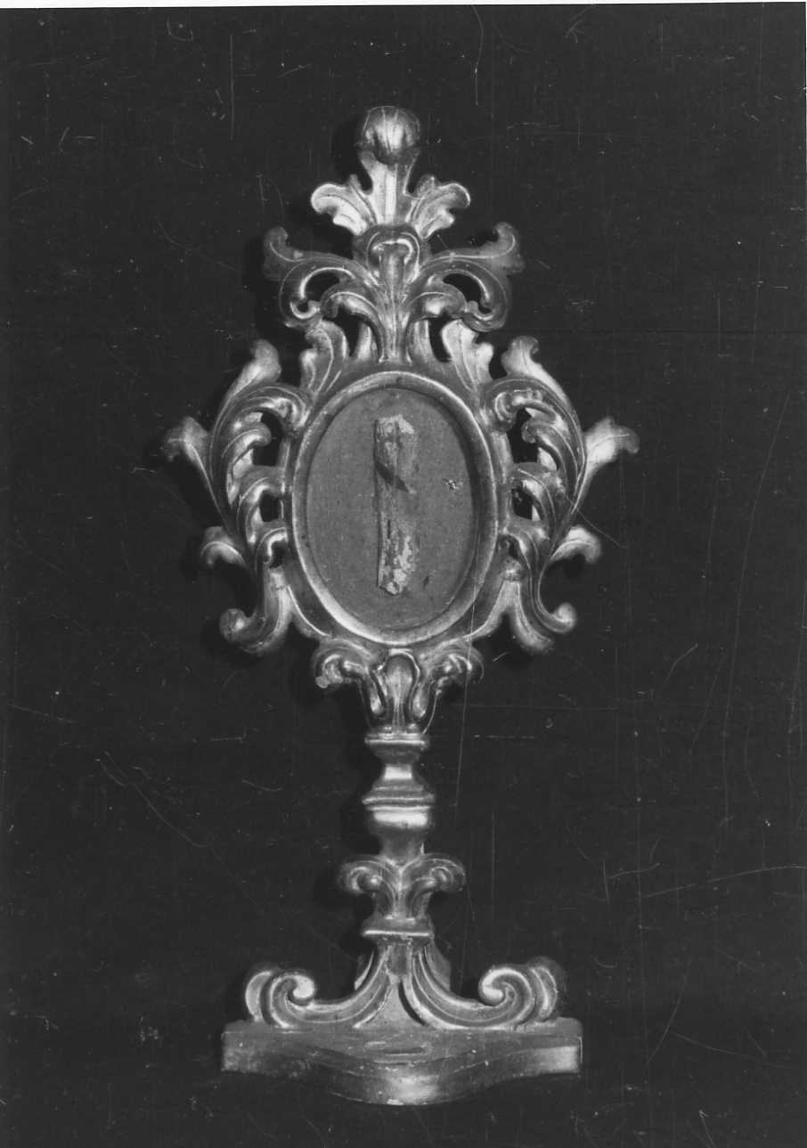 reliquiario - a ostensorio, serie - bottega biellese (sec. XVIII)