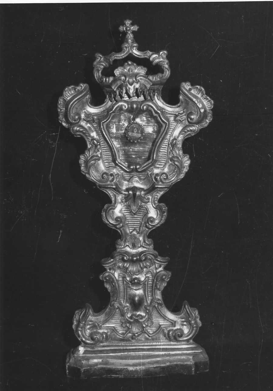 reliquiario - a ostensorio, coppia - bottega biellese (seconda metà sec. XVIII)