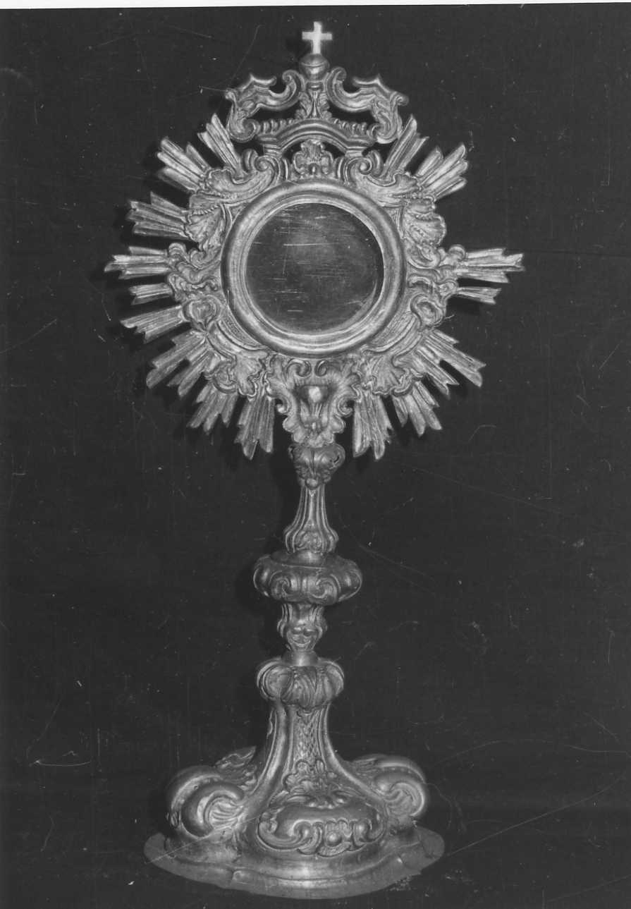 ostensorio - a raggiera, opera isolata - bottega biellese (sec. XIX)