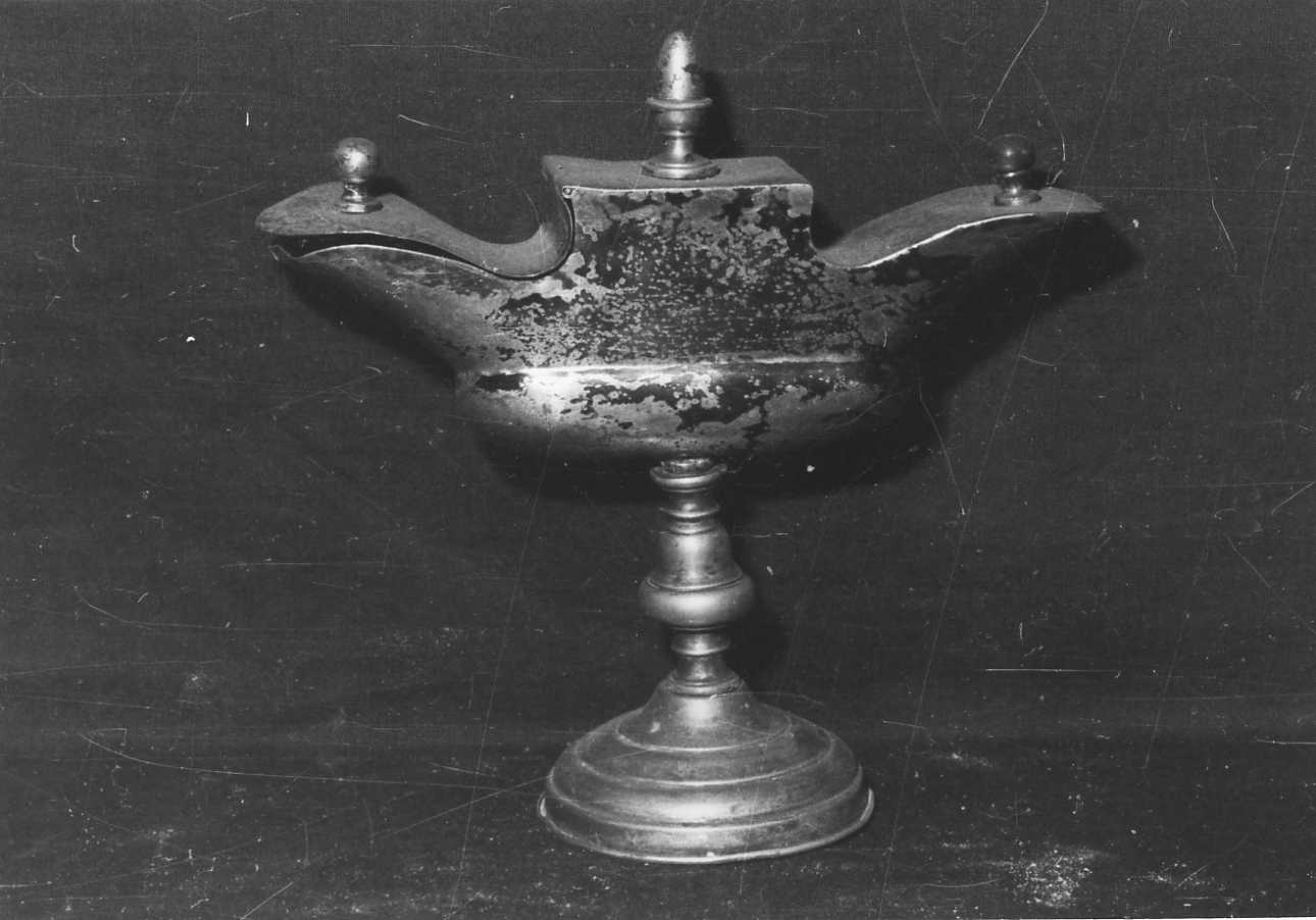 navicella portaincenso, opera isolata - bottega biellese (sec. XIX)