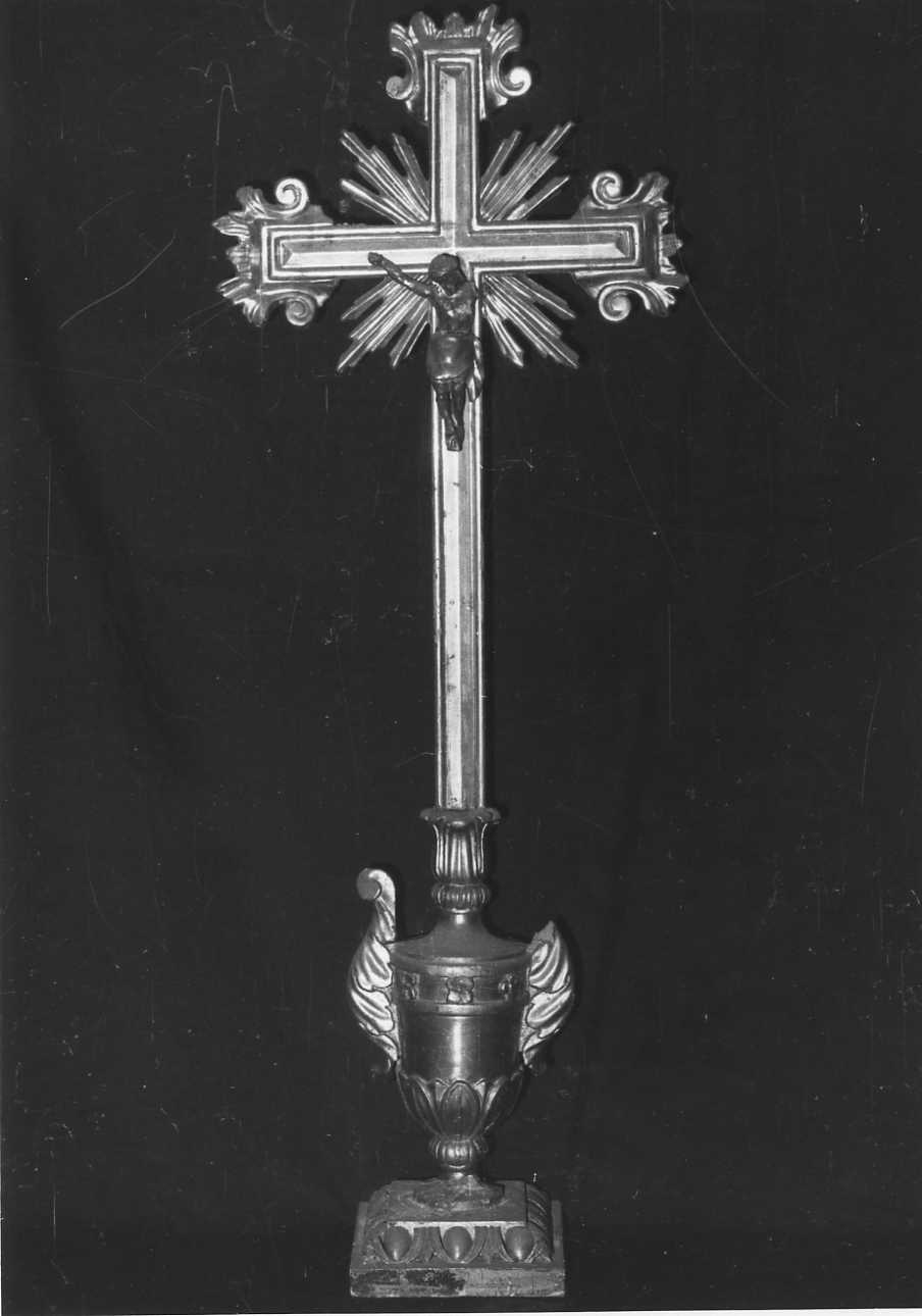 Cristo crocifisso (croce d'altare, opera isolata) - bottega biellese (prima metà sec. XIX)