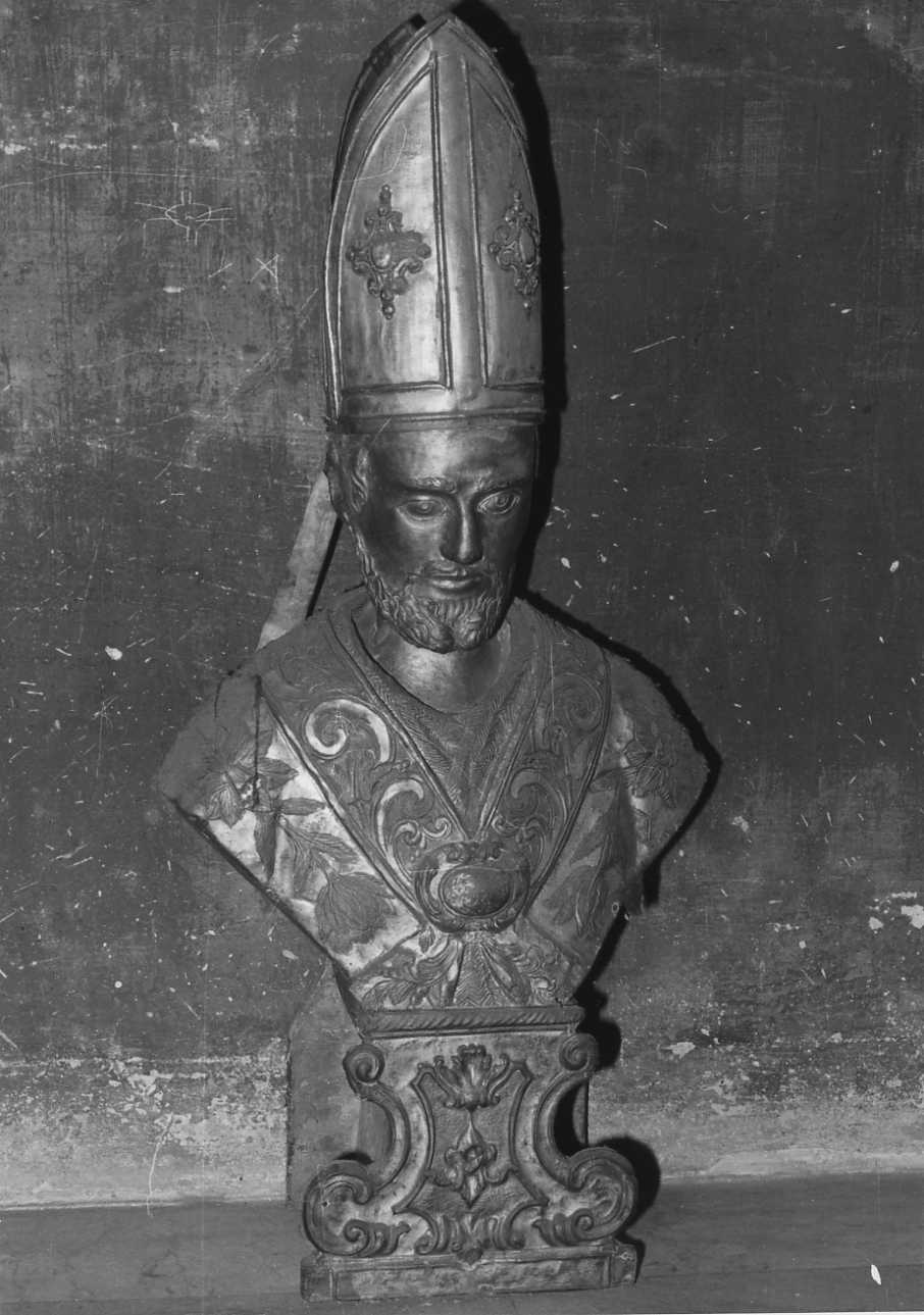 Santi vescovi (reliquiario - a busto, serie) - bottega piemontese (sec. XIX)
