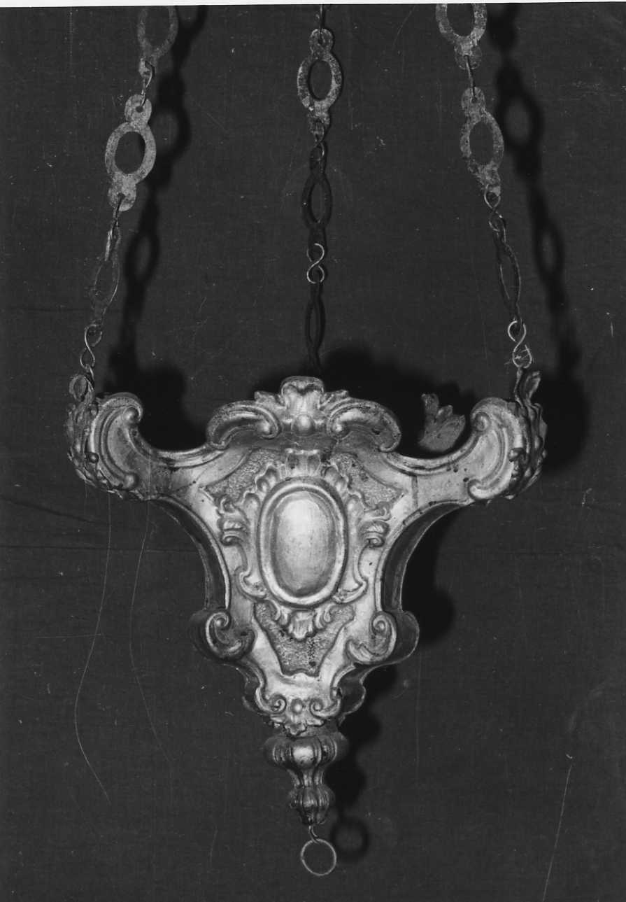 lampada pensile, opera isolata - bottega biellese (sec. XVIII)