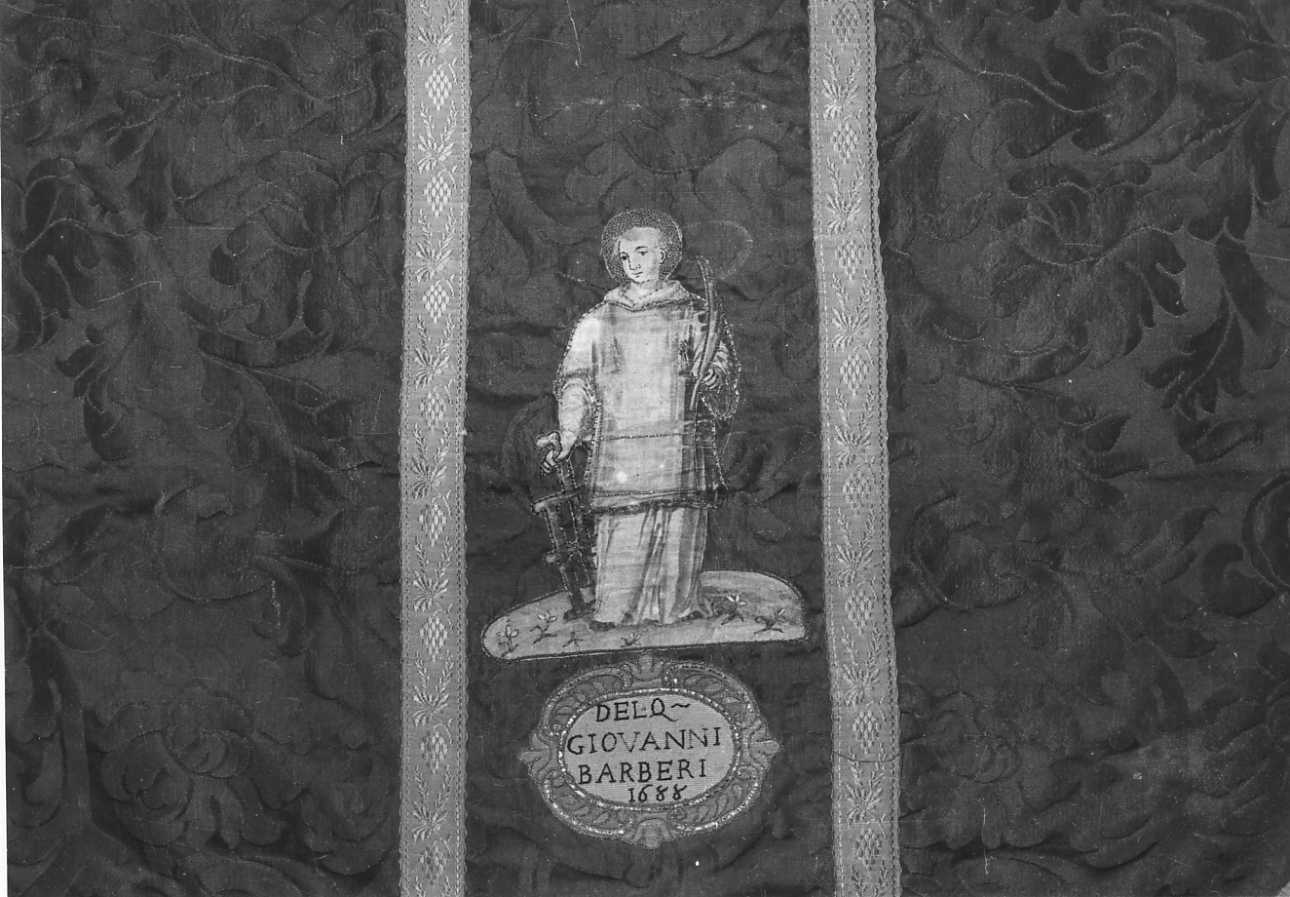 San Lorenzo (pianeta, opera isolata) - manifattura piemontese (ultimo quarto sec. XVII)